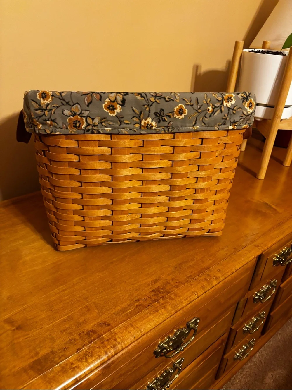 Longaberger Newspaper Basket Set